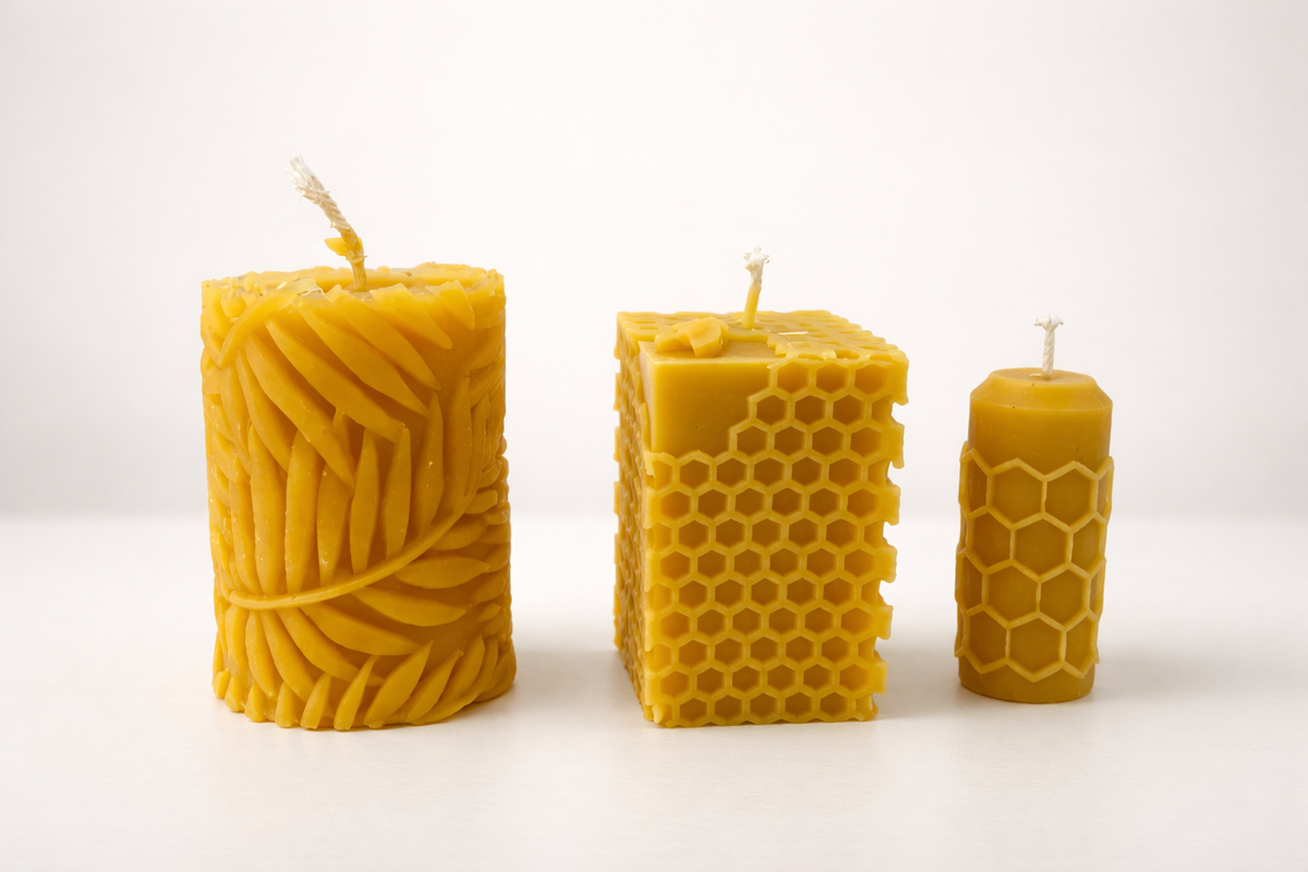 Bougies à la cire d'abeilles, Terres d'Api